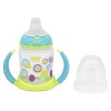 NUK Trendline Silicone Spout Learner Cup, Lime/Teal Dots, 5-Ounce