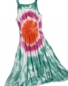 GUESS Kids Girls Little Girl Tie-Dye Dress, GREEN (3T)