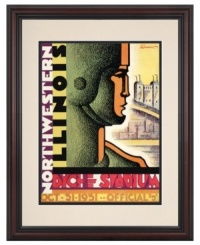 Put your team spirit on display. This framed cover art from the 1931 Northwestern-Illinois football program gets fans fired up for every game. With a cherry-finished frame, it's ready for Wildcats' walls. Put your team spirit on display. This framed cover art from the 1931 Northwestern-Illinois football program gets fans fired up for every game. With a cherry-finished frame, it's ready for Wildcats' walls.