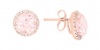 Meira T 14K Rose Gold Diamonds & 5.66ct Pink Morganite Stud Earrings