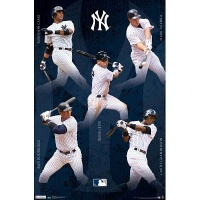 (22x34) New York Yankees 2012 Team Collage Cano Teixeira Rodriguez Jeter Granderson Sports Poster Print (22x34) New York Yankees 2012 Team Collage Cano Teixeira Rodriguez Jeter Granderson Sports Poster Print