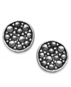 Punch up your look with a ton of sparkle. Studio Silver's pretty stud earrings feature a sterling silver setting with round-cut marcasite at the center. Approximate diameter: 2-1/2 inches.