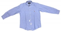 Polo Ralph Lauren Men's Slim Custom-Fit Solid Oxford Shirt - Blue - Large Polo Ralph Lauren Men's Slim Custom-Fit Solid Oxford Shirt - Blue - Large