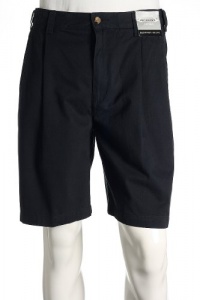 Geoffrey Beene Solid Navy Pleated Walking Shorts Geoffrey Beene Solid Navy Pleated Walking Shorts