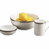 The Lauren Ralph Lauren Home collection is finely crafted and impeccably styled tableware in the tradition of Ralph Lauren. With a modern aesthetic Hewitt redefines a traditional wedding-band bone china design with a subtle border of shimmering platinum. The Lauren Ralph Lauren Home collection is finely crafted and impeccably styled tableware in the tradition of Ralph Lauren. With a modern aesthetic Hewitt redefines a traditional wedding-band bone china design with a subtle border of shimmering platinum.