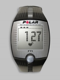 Easy access to heart rate-based training in a convenient design ideal for the first-time user. Shows heart rate on large and easy-to-read display Helps improve your fitness with manual heart rate target zone Displays a summary of your latest workout One-button functionality Coded heart rate transmission to avoid cross-talk Water resistant to 30 meters Backlight 1 ounce Imported Model number: FT1 Easy access to heart rate-based training in a convenient design ideal for the first-time user. Shows heart rate on large and easy-to-read display Helps improve your fitness with manual heart rate target zone Displays a summary of your latest workout One-button functionality Coded heart rate transmission to avoid cross-talk Water resistant to 30 meters Backlight 1 ounce Imported Model number: FT1
