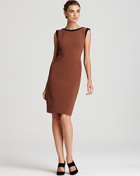 A no-nonsense approach to your workweek style, this Rachel Roy dress strikes at a distance with a minimalist silhouette and sleek tailoring. Keep the look strong with sculptural heels. A no-nonsense approach to your workweek style, this Rachel Roy dress strikes at a distance with a minimalist silhouette and sleek tailoring. Keep the look strong with sculptural heels.