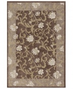 With a riot of blossoms and vines in a beautiful taupe palette, Dalyn's elegant Galleria rug is simply made to be admired. But the best part is that a durable poly-acrylic weave makes the lovely rug perfect for high-traffic areas!