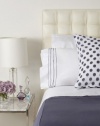 Vera Wang Dip Dye Dots King Ribbed Coverlet Blue