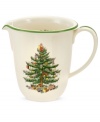 With an historic pattern starring the most cherished symbol of the season, Spode's Christmas Tree measuring jug is a festive gift to holiday baking. Cup, ounce and milliliter measurements shown inside.