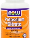 Now Foods Potassium Citrate  99 mg  Capsules, 180-Count