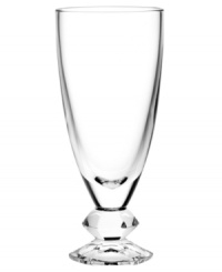 Altogether elegant in fine crystal, the Orient vase by Vera Wang balances a simply luminous vessel and base with bold faceted cuts reminiscent of the designer's classic bridal jewelry. Altogether elegant in fine crystal, the Orient vase by Vera Wang balances a simply luminous vessel and base with bold faceted cuts reminiscent of the designer's classic bridal jewelry.