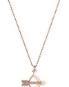 Juicy Couture Jewelry Valentines Day Heart & Bow Necklace Rose Gold New 2013