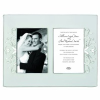 Lenox Opal Innocence Scroll Double Invitation Frame Lenox Opal Innocence Scroll Double Invitation Frame