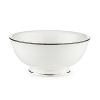 Cypress Point Fine China shows the classic, timeless design that Kate Spade is known for. This china is ivory colored with a textured border and platinum rim.