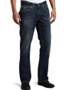 True Religion Men's Ricky Straight Jean, Blue, 31