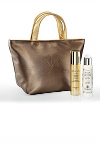 A set containing full-size Supremya and All Day All Year in a chic beauty tote. A set containing full-size Supremya and All Day All Year in a chic beauty tote.