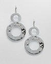 A chic and sleek style in hammered sterling silver drop design. Sterling silverDrop, about 2.1Hook backImported 
