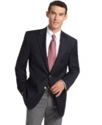 Modern comfort and classic charm go hand in hand with this expertly tailored blazer from Michael Kors.