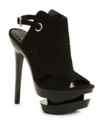 When you have to make an impression, make it unforgettable with the Cat shooties by Jessica Simpson. The to-die-for wooden platform and ultra-sexy suede create a structural masterpiece. When you have to make an impression, make it unforgettable with the Cat shooties by Jessica Simpson. The to-die-for wooden platform and ultra-sexy suede create a structural masterpiece.