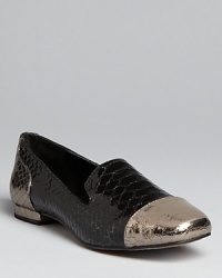 Smoking: these stylish Dolce Vita flats combine-count 'em-three of the season's must-have trends: exotic embossed leather, cap toes and the smoking silhouette. Smoking: these stylish Dolce Vita flats combine-count 'em-three of the season's must-have trends: exotic embossed leather, cap toes and the smoking silhouette.
