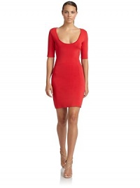 THE LOOKTonal seamsElbow length sleevesScoopneckExposed back zip closure with colorblock detailTHE FITAbout 36 from shoulder to hemTHE MATERIALRayonCARE & ORIGINDry cleanImportedModel shown is 5'11 (180cm) wearing US size Small. THE LOOKTonal seamsElbow length sleevesScoopneckExposed back zip closure with colorblock detailTHE FITAbout 36 from shoulder to hemTHE MATERIALRayonCARE & ORIGINDry cleanImportedModel shown is 5'11 (180cm) wearing US size Small.