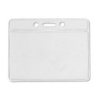 Lightweight, Clear Horizontal Vinyl Standard ID Badge Holder - Data/Credit Card Size 1820-1000