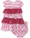 Little Ella Baby-girls Infant Bellah Stripe Dress, Flirt, 3-6 Months