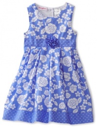 Nannette Baby-Girls Infant Floral Printed Swiss Dot Dress and Panty Set, Swing Blue, 18 Months Nannette Baby-Girls Infant Floral Printed Swiss Dot Dress and Panty Set, Swing Blue, 18 Months
