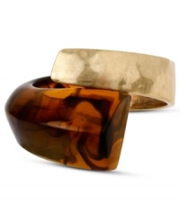 Kenneth Cole New York's unique bracelet style wraps itself around your wrists, adding intrigue to your look. Crafted in gold tone mixed metal and tortoise resin. Bracelet features a hinge clasp. Approximate length: 8 inches. Approximate width: 2 inches. Kenneth Cole New York's unique bracelet style wraps itself around your wrists, adding intrigue to your look. Crafted in gold tone mixed metal and tortoise resin. Bracelet features a hinge clasp. Approximate length: 8 inches. Approximate width: 2 inches.