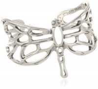 Lucky Brand Large Silver Dragonfly Cuff Bracelet, 1.75 Lucky Brand Large Silver Dragonfly Cuff Bracelet, 1.75