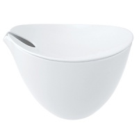 Flow is a true test of technology, and Villeroy & Boch proves yet again that it is masterful at it. Perhaps the most challenging of this collection is the conjoined Two-in-One dinner-salad conceptthe two sensual shapesseamlessly flowing together as a single unit. Its a bold concept and an option among the series, which also offers dinner and salad separately. Flat plates resemble the shape of a droplet; bowls also are organically inspired; cups have a distinctive personality with handles that flow from the rim intothe formation of a grip. Flow is a true test of technology, and Villeroy & Boch proves yet again that it is masterful at it. Perhaps the most challenging of this collection is the conjoined Two-in-One dinner-salad conceptthe two sensual shapesseamlessly flowing together as a single unit. Its a bold concept and an option among the series, which also offers dinner and salad separately. Flat plates resemble the shape of a droplet; bowls also are organically inspired; cups have a distinctive personality with handles that flow from the rim intothe formation of a grip.