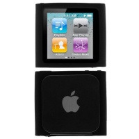 GTMax Durable Soft Rubber Silicone Skin Cover Case for Apple iPod Nano 6th Generation 8GB,16GB - Black