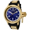 Invicta Men's 1437 Russian Diver Blue Dial Black Polyurethane Watch