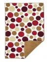 Ritz Polka Dot Reversible Microfiber Dish Drying Mat, Paprika