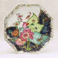 Mottahedeh Tobacco Leaf Octagonal Tray 8 in Mottahedeh Tobacco Leaf Octagonal Tray 8 in