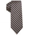 Take a new angle to work with this handsomely striped tie from Penguin.