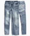 A skinny profile gives these Revolution jeans a cute look that will complement her sweet style.