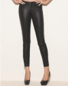 GUESS Brittney Skinny Ponte Pants with Zippers, JET BLACK (25)