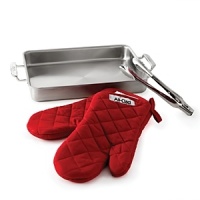 The essential kit for roasting vegetables, potatoes and poultry, this four piece set from All-Clad is a must have for any well equipped kitchen.