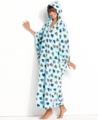 Take cuddling to the next level. This supersoft hooded poncho by Jenni lets you wear your favorite blanket! Take cuddling to the next level. This supersoft hooded poncho by Jenni lets you wear your favorite blanket!