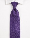 Mini circle pattern accents this beautifully crafted Italian silk tie.About 3½ wideSilkDry cleanMade in Italy