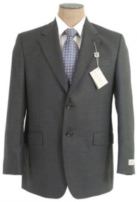 Ralph Lauren Mens SB 2B Solid Charcoal Gray Wool Suit