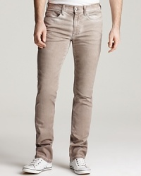 The Brixton is a skinny, straight leg fit with a narrow leg opening. Back pockets feature Joe's Jeans signature stitched arc and leather logo patch. The Brixton is a skinny, straight leg fit with a narrow leg opening. Back pockets feature Joe's Jeans signature stitched arc and leather logo patch.