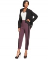 A fall must-have, these cropped BCBGeneration tuxedo-striped pants add a chic menswear look to your style!