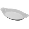 HIC Porcelain Oval Au Gratin 10-inch, Set of 3