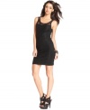 Allover lace and an exposed zipper makes this little black dress by Sanctuary a hot pick for a night out! (Clearance)