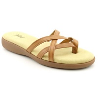 Auditions Bliss Womens Size 9.5 Tan Wide Open Toe Leather Slides Sandals Shoes Auditions Bliss Womens Size 9.5 Tan Wide Open Toe Leather Slides Sandals Shoes