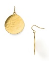 Simple beauty goes with everything. From Lauren Ralph Lauren, large disc earrings gently hammered for texture and shine.