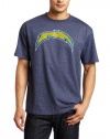 NFL Men's San Diego Chargers Vintage Logo III Short Sleeve Basic Tee